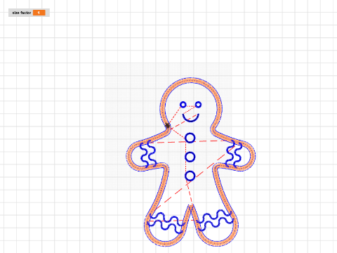 A Resizable Gingerbread Man To Be Appliqued