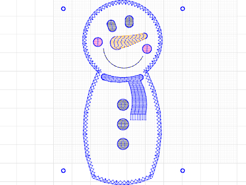 Candy Cane Snowman