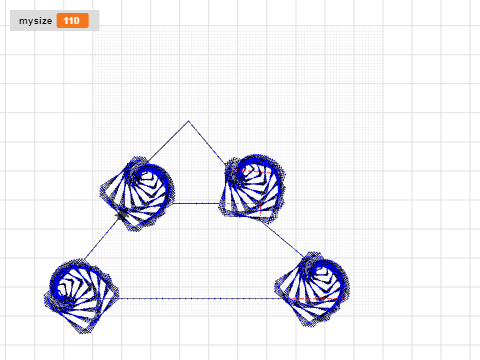 spiral squares