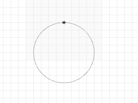 4cm radius circle