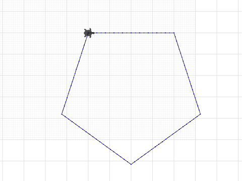 4cm side pentagon