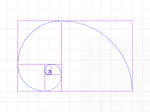 Comparing the Golden Spiral and Fibonacci Spiral