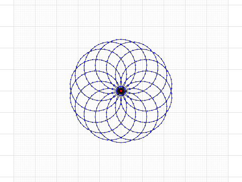 Flower with Circles