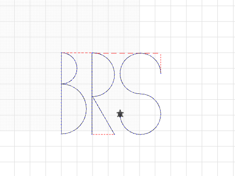 BRS in running stitch