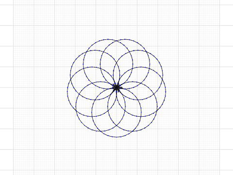 Flower With Circles