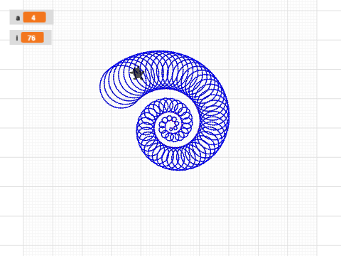 Polygon Spiral by Elaine