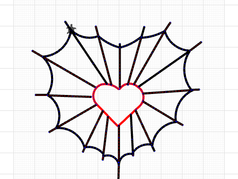 spider web heart !