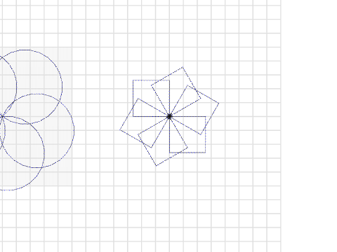 flower and pin wheelm custom block AM