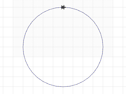 200 step raidus circle