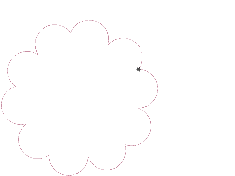 Flower Petal Study #2 - Petals Created With Arcs JET