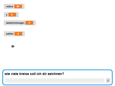 kreise ohne wörter und minus zahlen