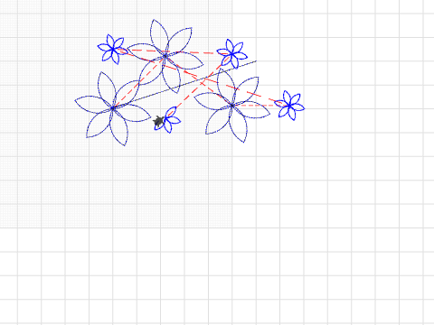 Stitch and Code Flower #3