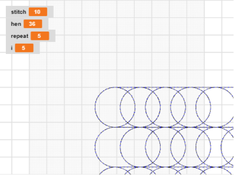 円を連続で描く