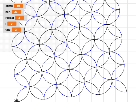 円を連続で描く2