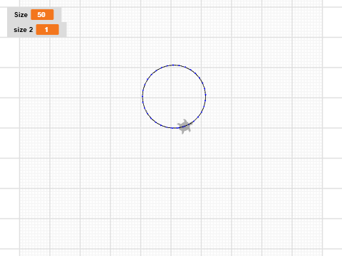 cirlce code on turtle stich 