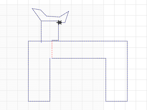 Memorial bench with flower