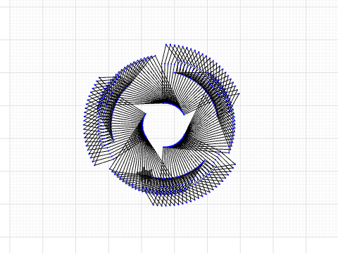 Rodona gran blau negre