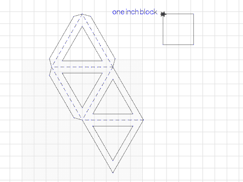 Platonic solid - Tetrahedron Net