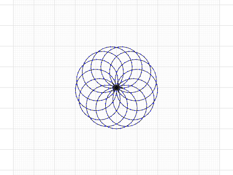 Flower with circles