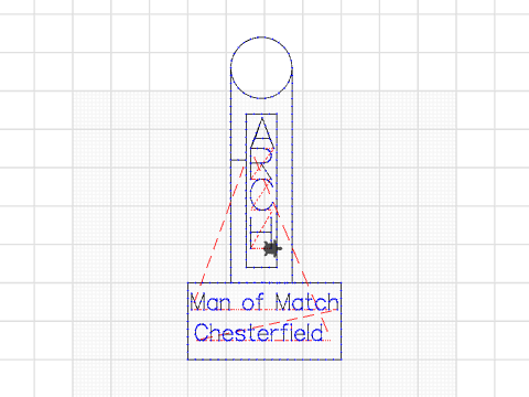 Man of the match trophy 