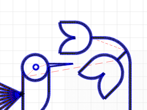 hummingbird and flowers