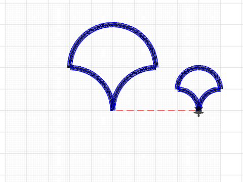 fan shape