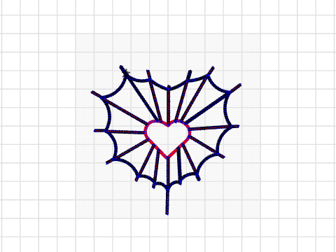 spider web heart