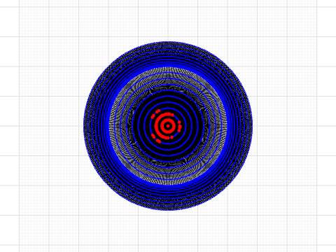 black blue circle