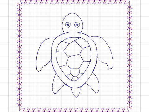 Simple Turtle Mug Rug