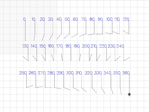 Cynthias program showing turn angles-0-360