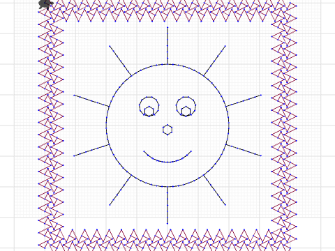 Mug Rug Sun