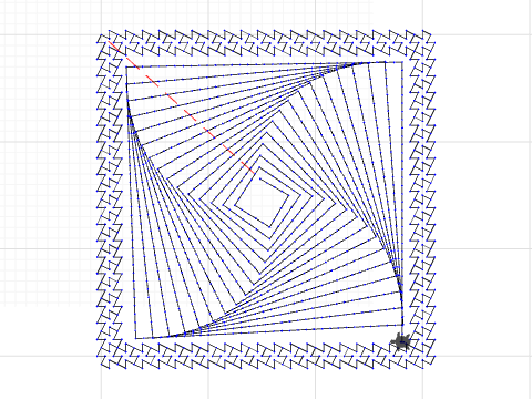 Swirllng Square Mug Rug