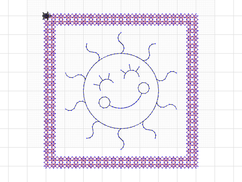 Mug Rug Sun #4