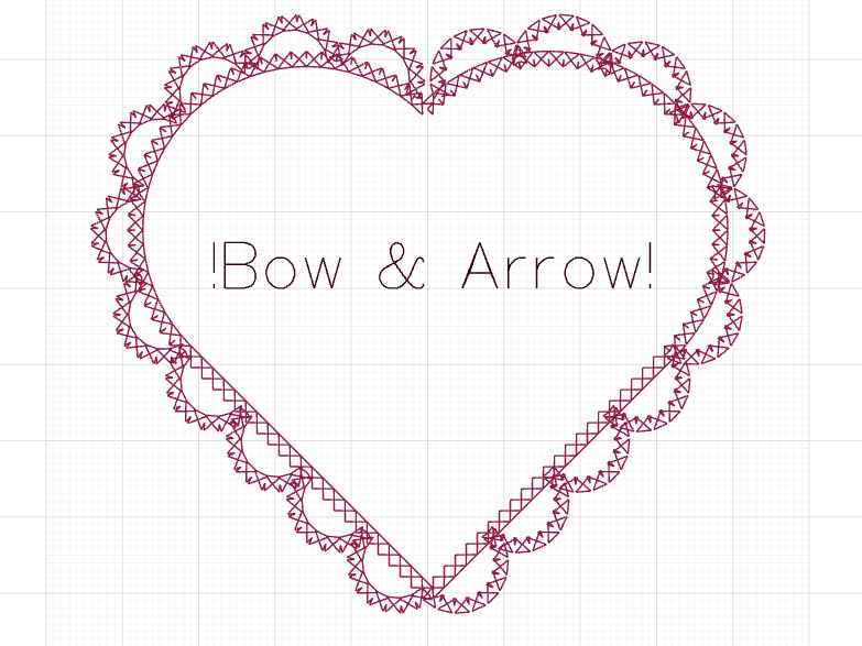 Lina Berdzenishvili - Final Project Technology Period 3 !B♡w & Arr♡w! Embroidery
