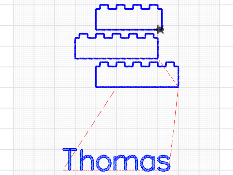 Toren a la da legoblokjes