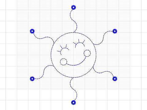 Sun With LED Lights