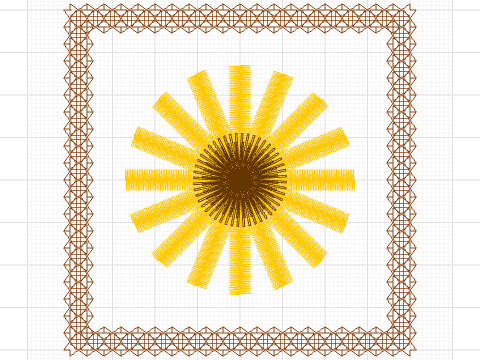 Yellow_Sunflower Mug Rug