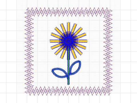 Yellow_Sunflower With Leaves Mug Rug