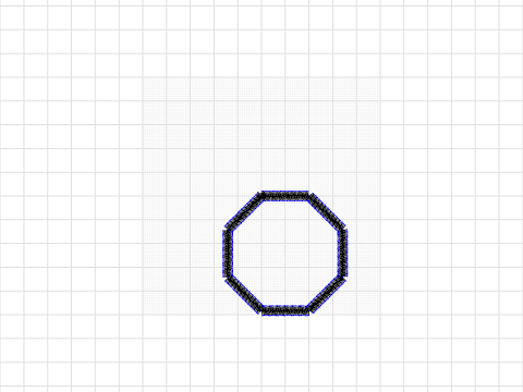 Octagon 4cm sides