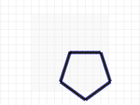 Pentagon - 4cm Sides