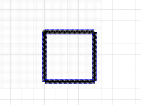 4.4cm x 4.4cm square