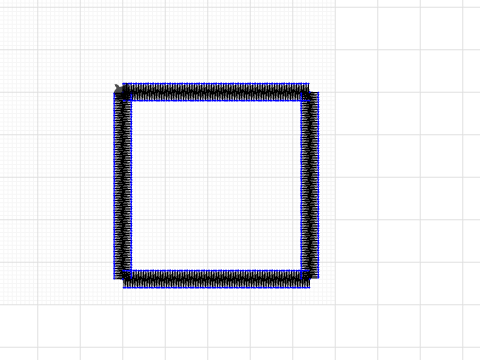 3cm x 3cm square