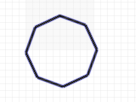 Octogon puzzle all side = 4