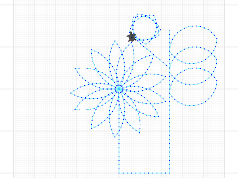 one flower