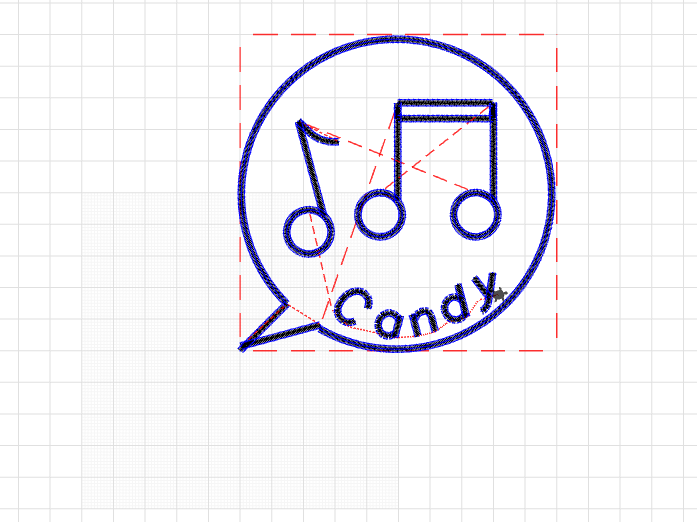 Candy speech bubble